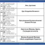 Расписание богослужений в Троицком храме г. Тамбова на 2 ноября - 6 ноября 2020 г.